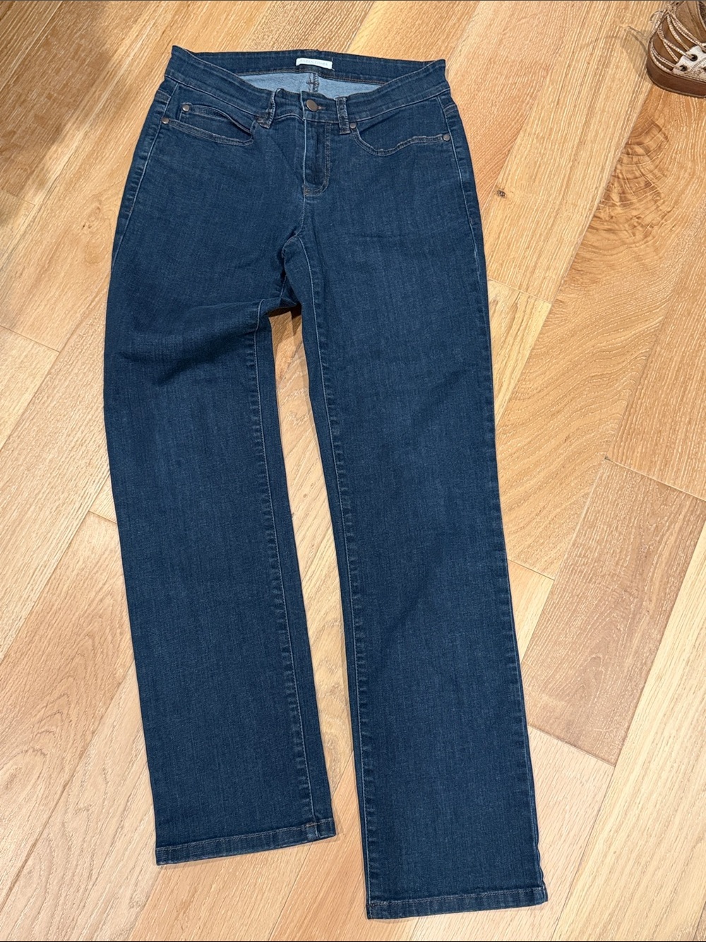 Eileen Fisher Dark Indigo Straight-Leg Jeans 4P